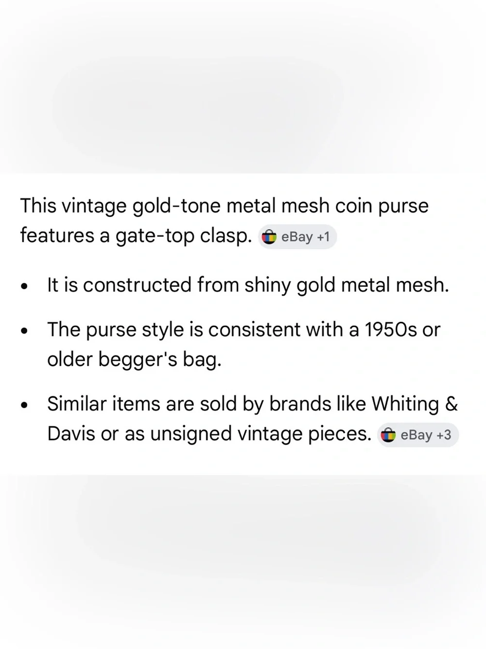 Vintage Gold Metal Mesh Chain Bag & Coin Holder - Picture 13 of 13